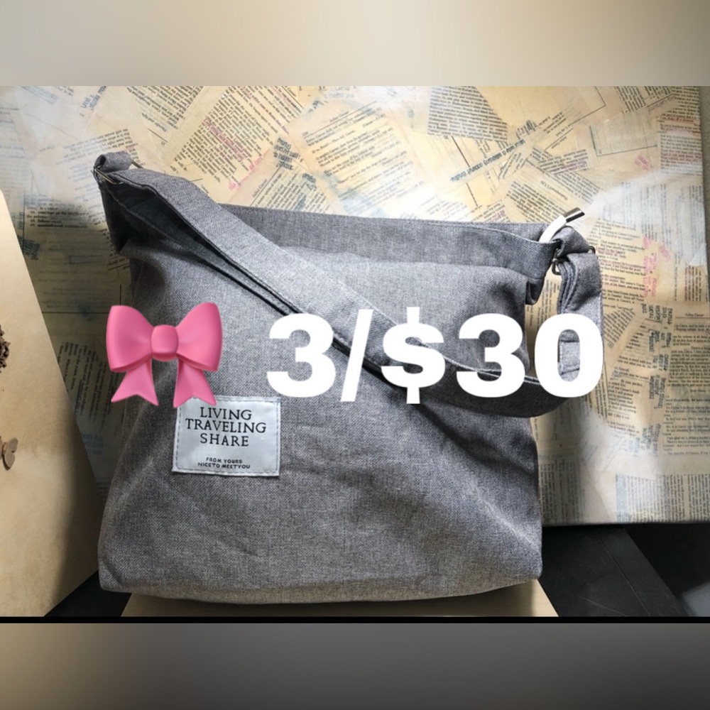 🎀 Light weight canvas travel tote
